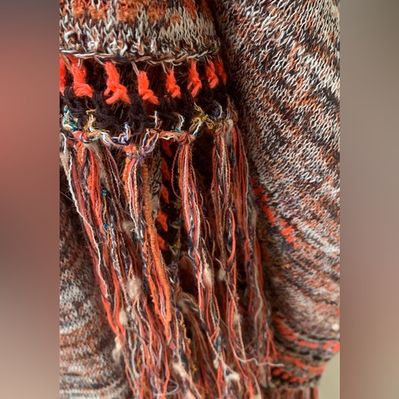 SZ S/P Free People Multi Color Maxi Sweater - Picture 9 of 9